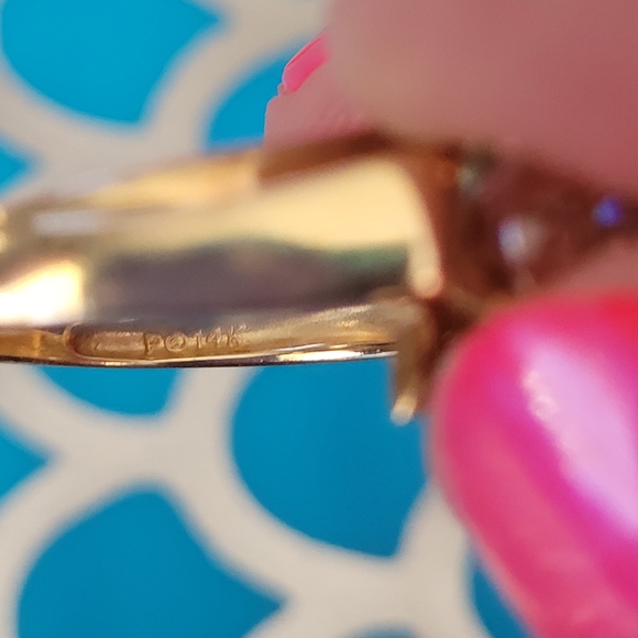 Bridal set 14k solid gold diamonique rings Nwot - Picture 6 of 17